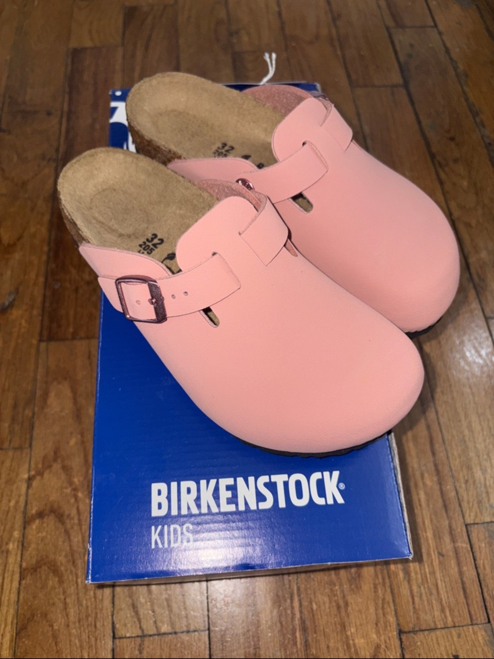 Birkenstock Kids Pink Slip-On Clogs with Buckle